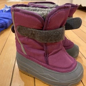 Girls size 7 toddler LL Bean winter boots